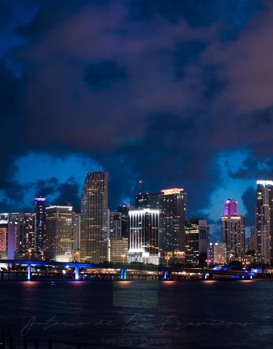 Miami City at night