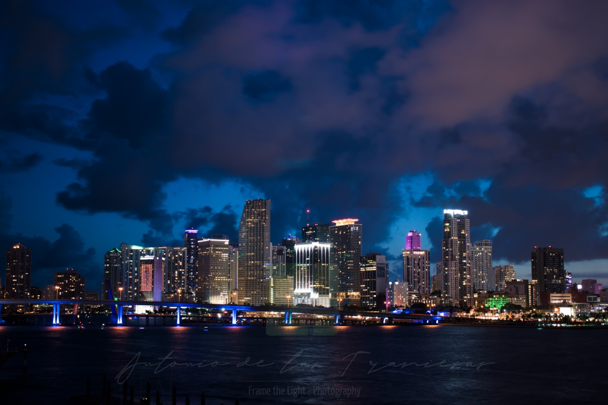 Miami City at night