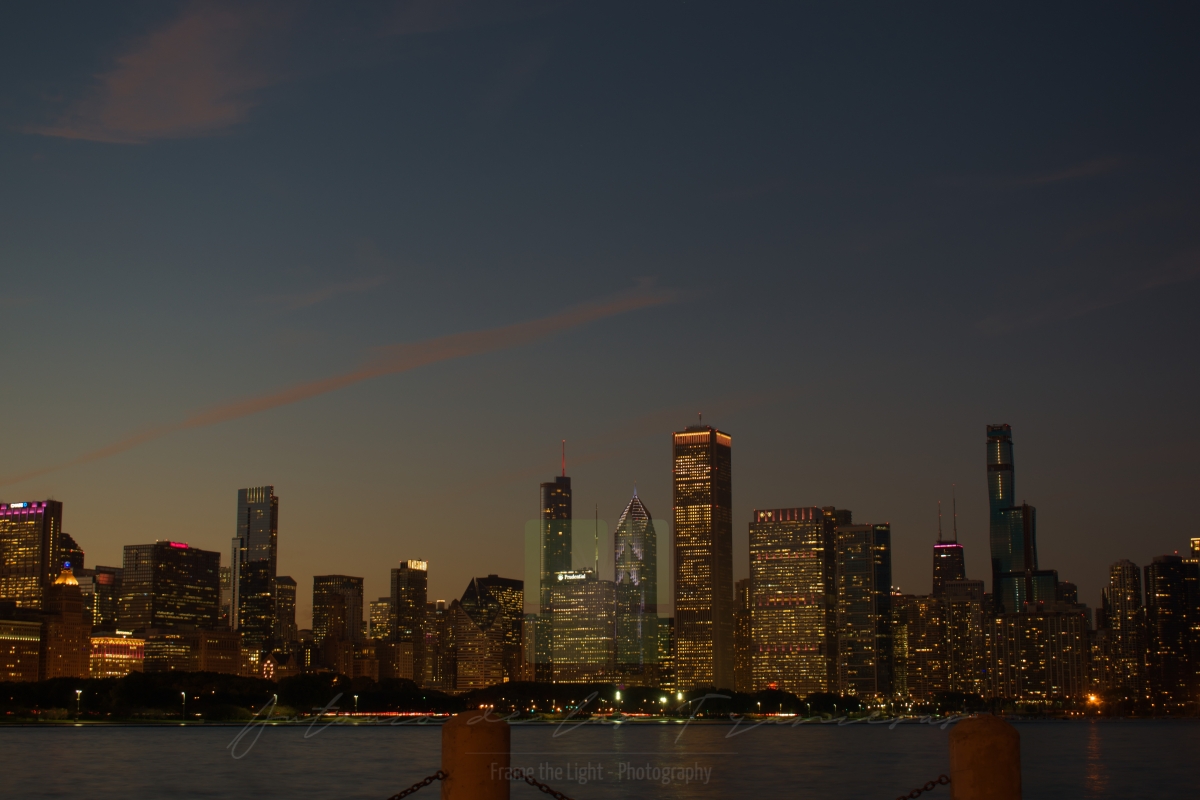 Sunset in Chicago